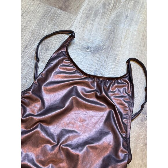 Metallic Copper One-Piece Swimsuit By Dippin Daisys S - Picture 3 of 7